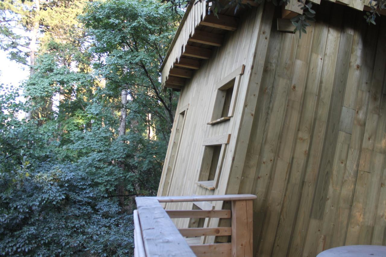 Les Cabanes Dans Les Bois Logis Hotel Villedubert Buitenkant foto