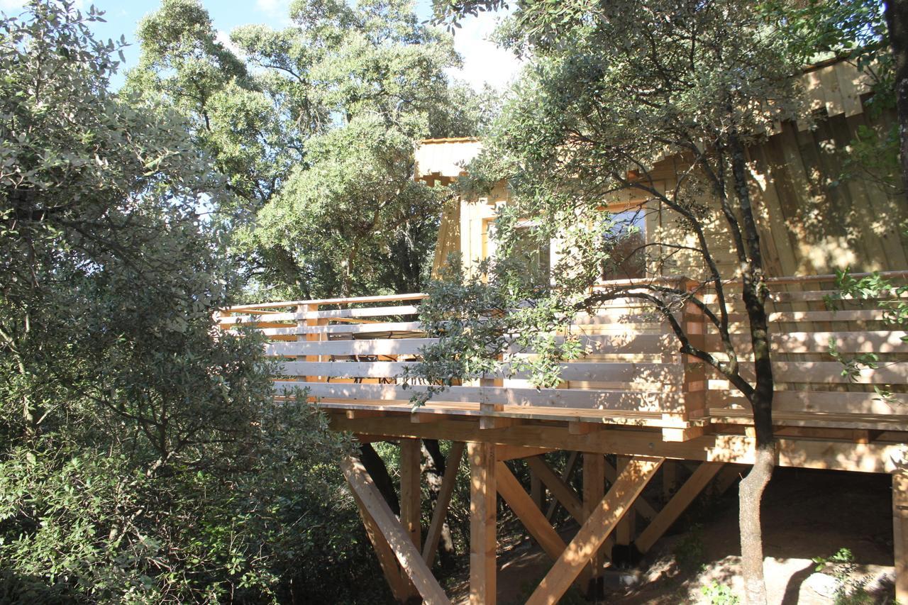 Les Cabanes Dans Les Bois Logis Hotel Villedubert Kamer foto