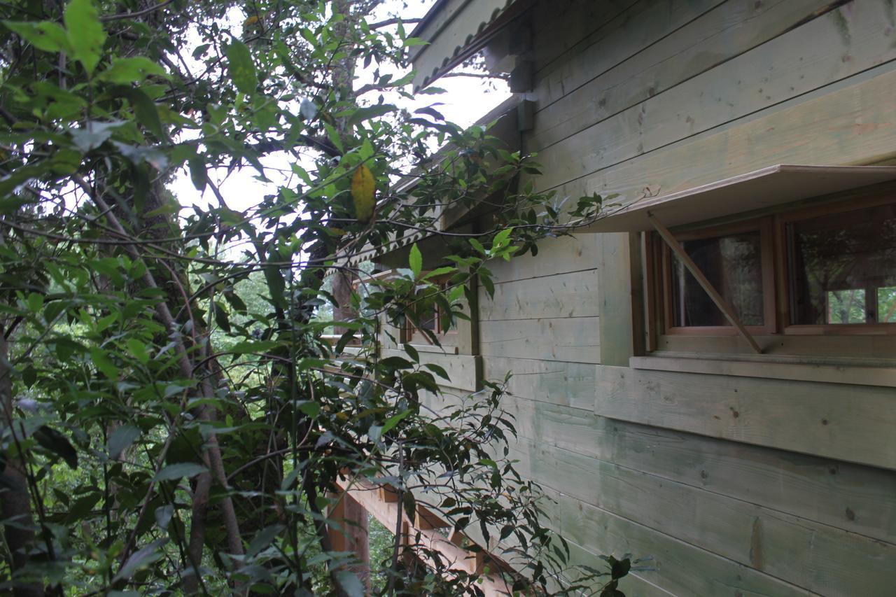 Les Cabanes Dans Les Bois Logis Hotel Villedubert Buitenkant foto