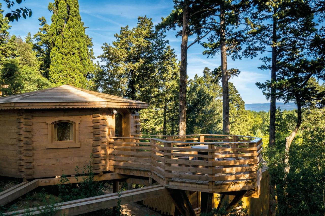 Les Cabanes Dans Les Bois Logis Hotel Villedubert Buitenkant foto